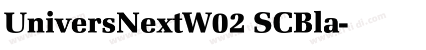 UniversNextW02 SCBla字体转换